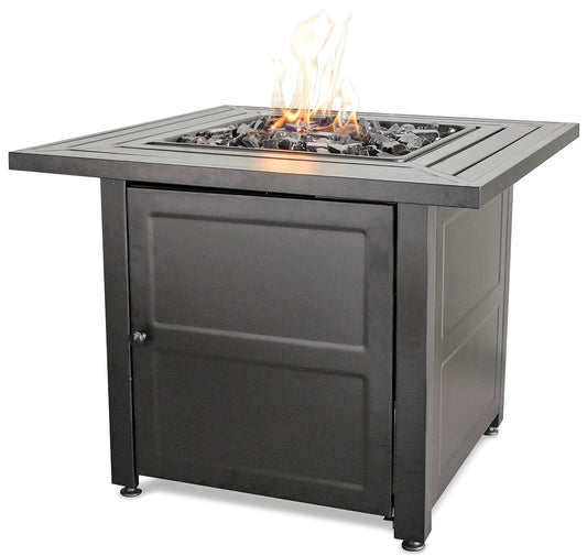 MR. BAR-B-Q LP Gas Outdoor Fire Pit with 30-in Steel Mantel