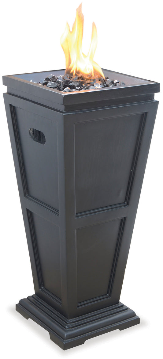 MR. BAR-B-Q LP Gas Outdoor Fire Column, 28x11 in. Slate Finish