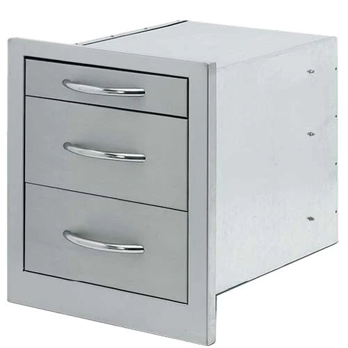 Cal Flame - 3 Drawer Storage Wide