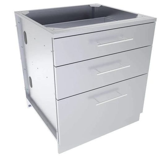 SUNSTONE 30" Large Triple Drawer Base Cabinet