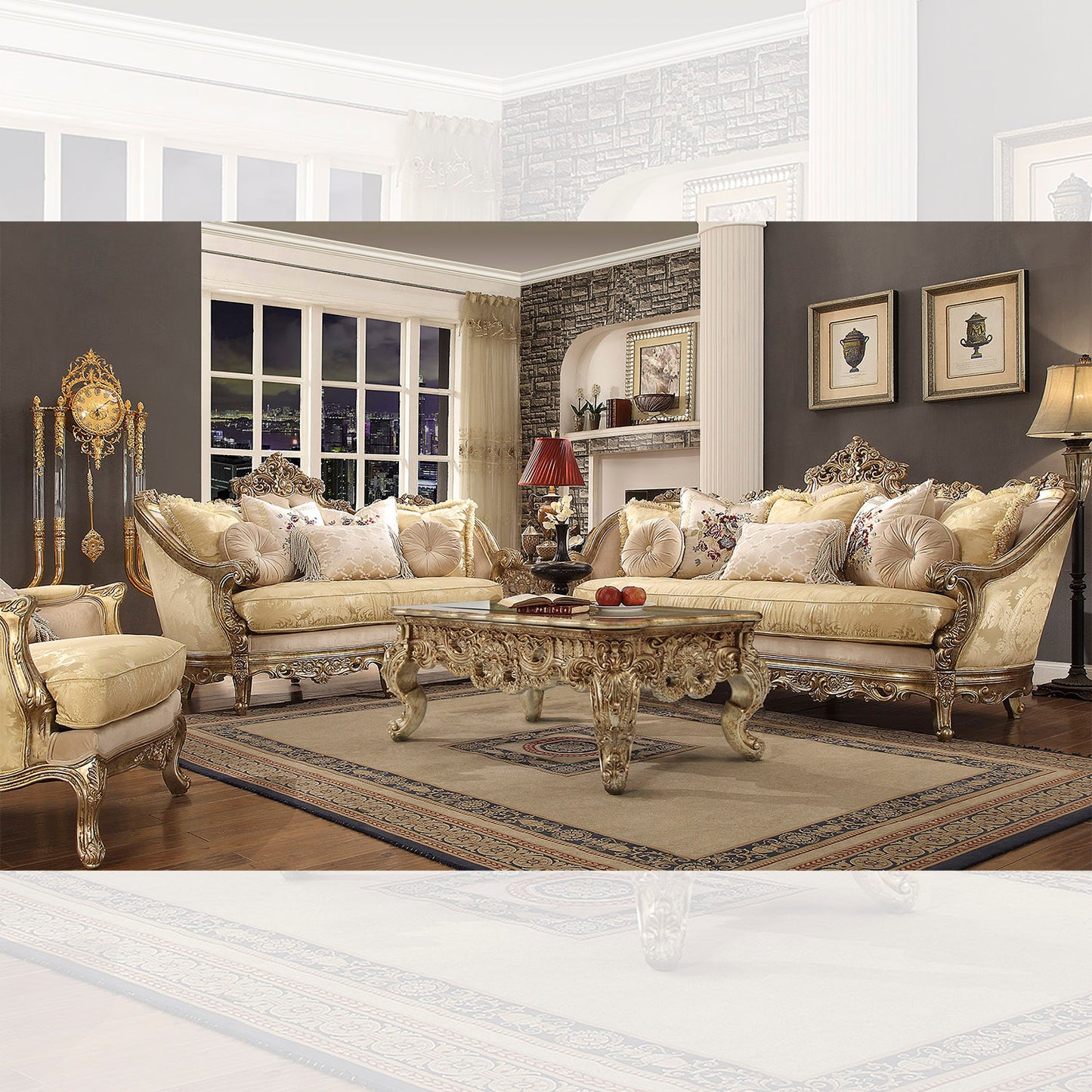 Homey Design - HD-2626 - 3PC SOFA SET