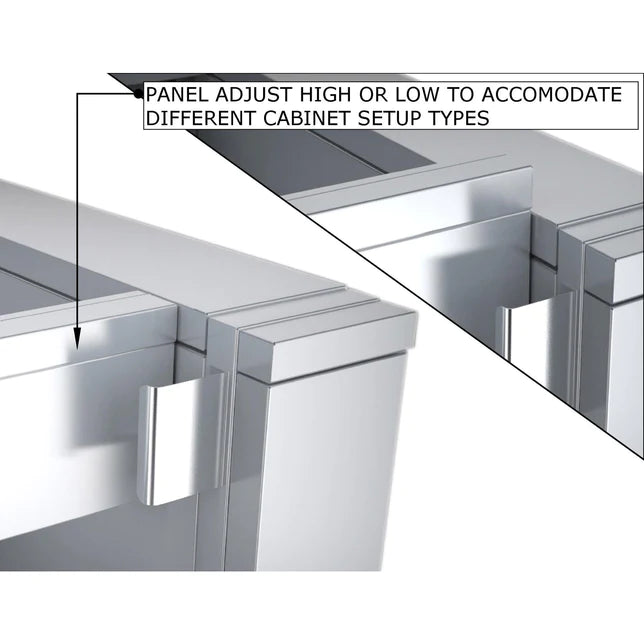 SUNSTONE 44" ADA Compliant Combo Sink Base Cabinet