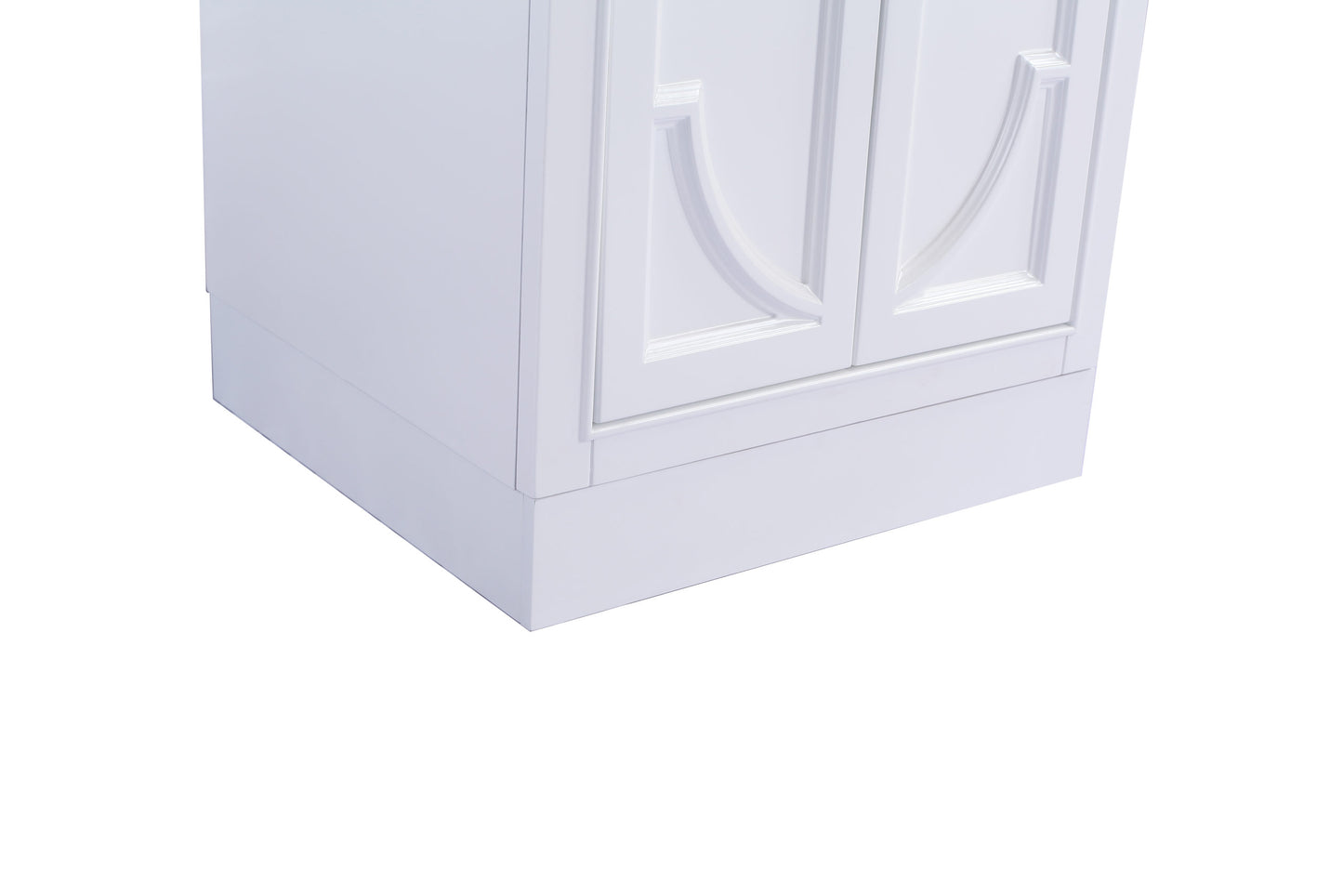 Laviva - Odyssey 24" White Bathroom Vanity with White Carrara Marble Countertop