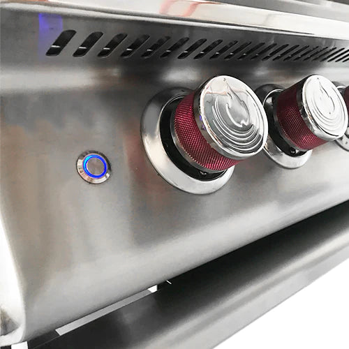 Cal Flame - BBQ Built In Grills P 5 BURNER with Lights, Rotisserie & Back Burner