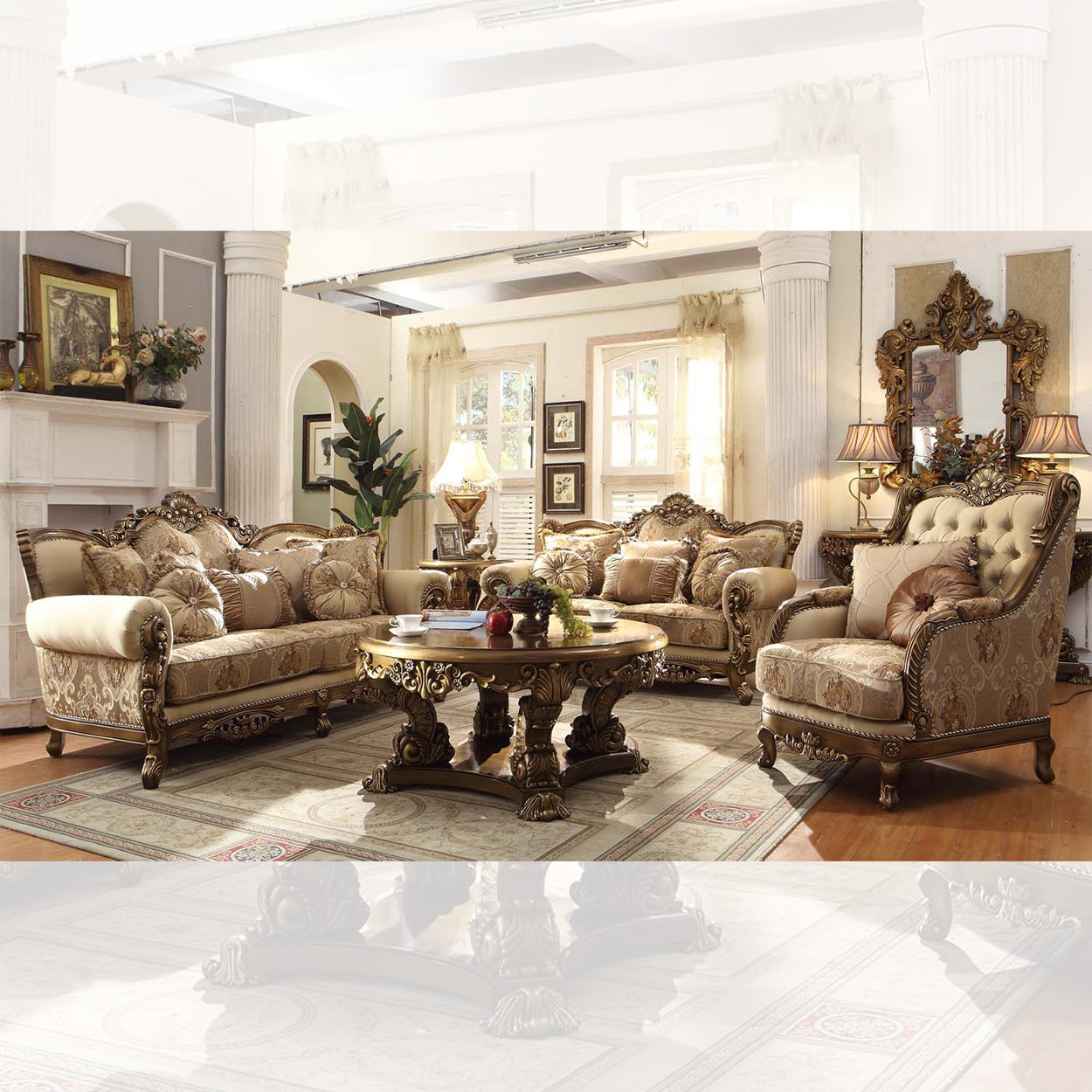 Homey Design - HD-506 - 3PC SOFA SET