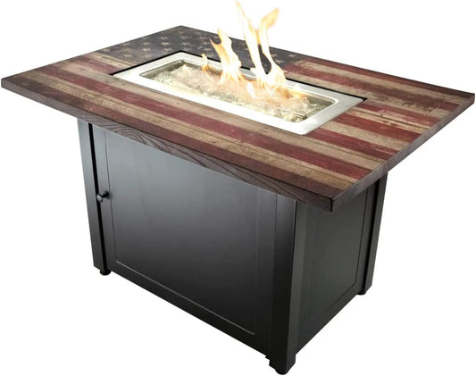 MR. BAR-B-Q The Americana, 40 x 28 Rectangular Gas Outdoor Fire Pit