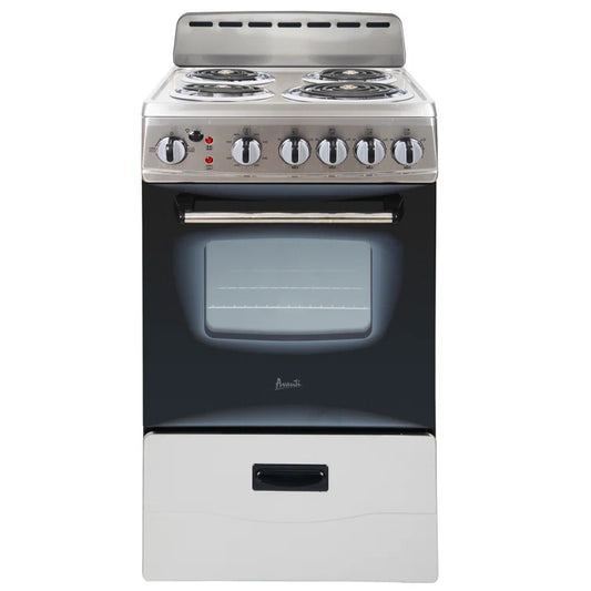 Avanti Products 20" 2.1 Cubic Feet Smart Electric Slide-In Range