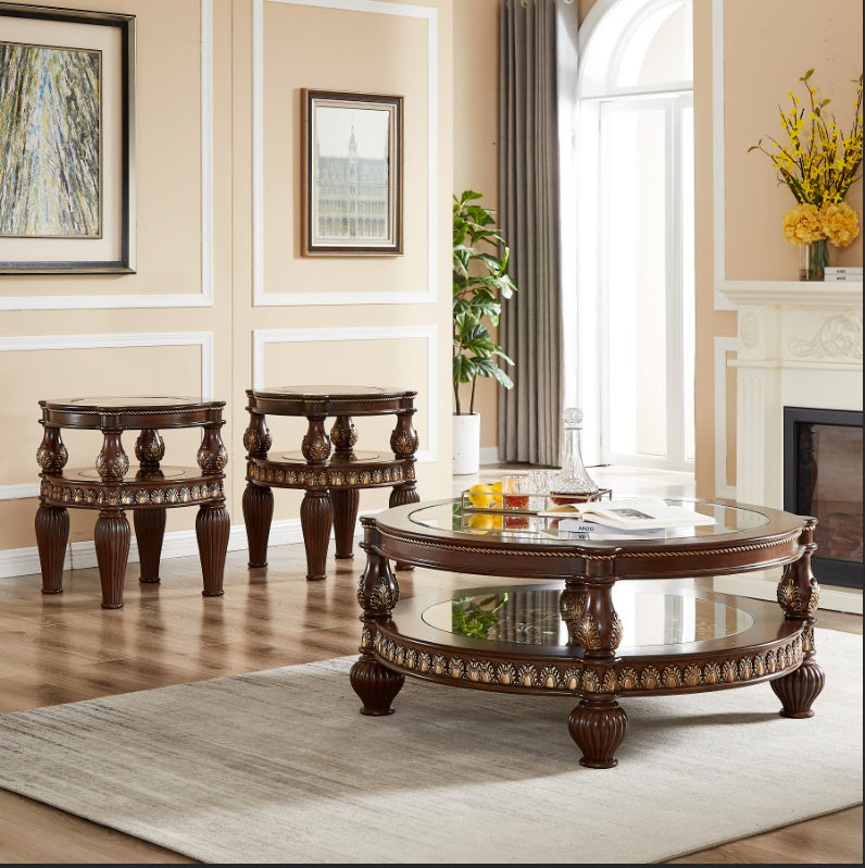 Homey Design - HD-1521 – 3PC COFFEE TABLE SET