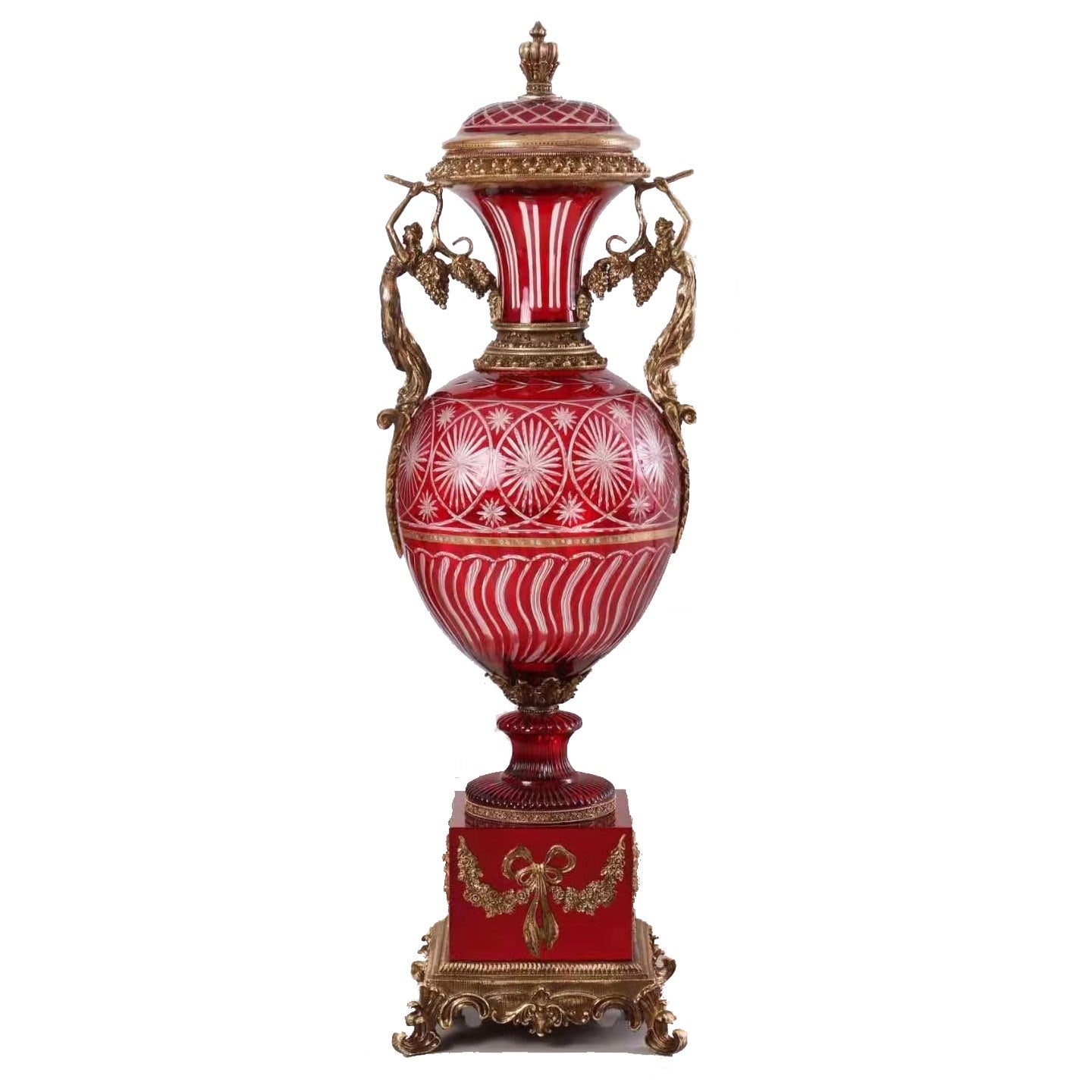 Homey Design - HD-180083 - RUBY PALACE VASE