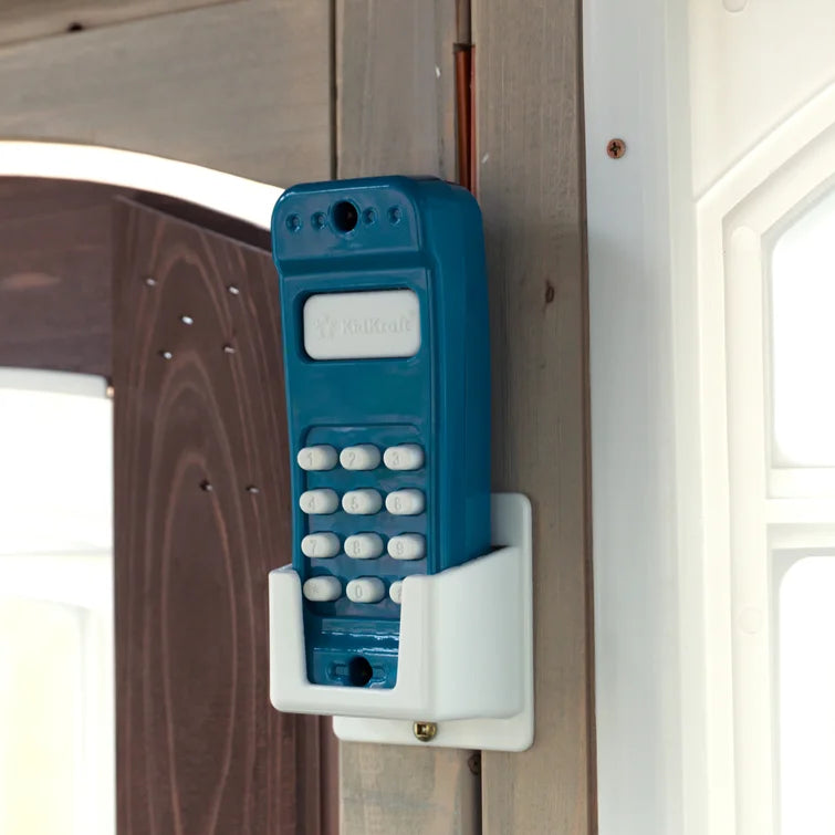 Hillcrest 4.49' x 4.49' Outdoor Solid Wood Playhouse