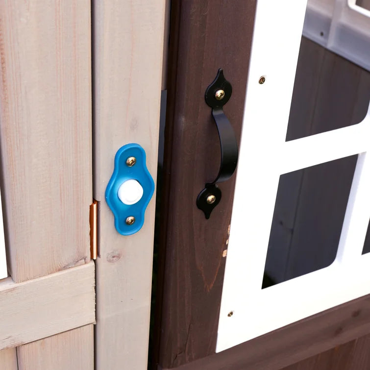 Hillcrest 4.49' x 4.49' Outdoor Solid Wood Playhouse