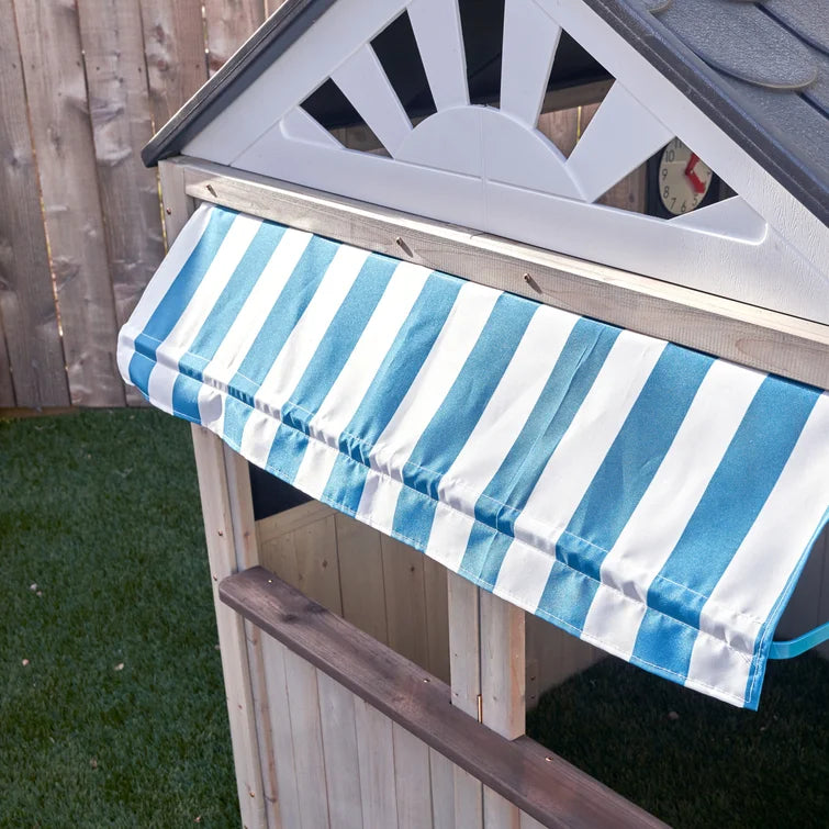 Hillcrest 4.49' x 4.49' Outdoor Solid Wood Playhouse