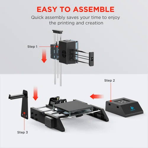 LABISTS Simple 3D Printer, Desktop 3D Printers,Printing Size 120x120x115mm, Fast Heating & Low Noise (Part number: LABISTS-SX1)