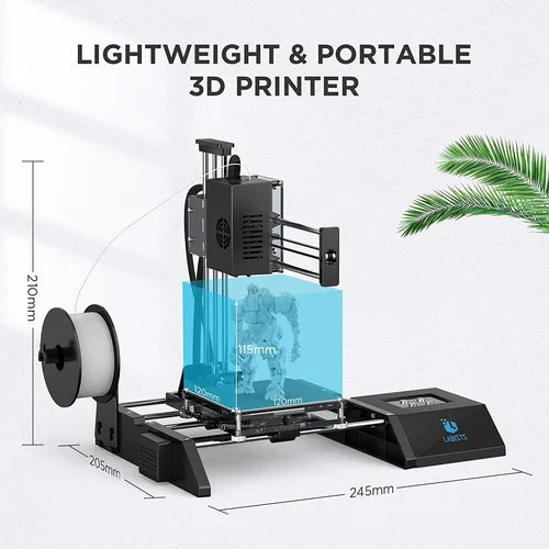 LABISTS Simple 3D Printer, Desktop 3D Printers,Printing Size 120x120x115mm, Fast Heating & Low Noise (Part number: LABISTS-SX1)