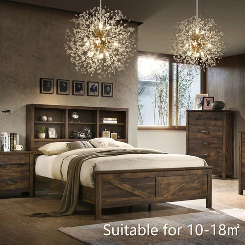 Gold Lakeyah Dimmable Sputnik Sphere Chandelier