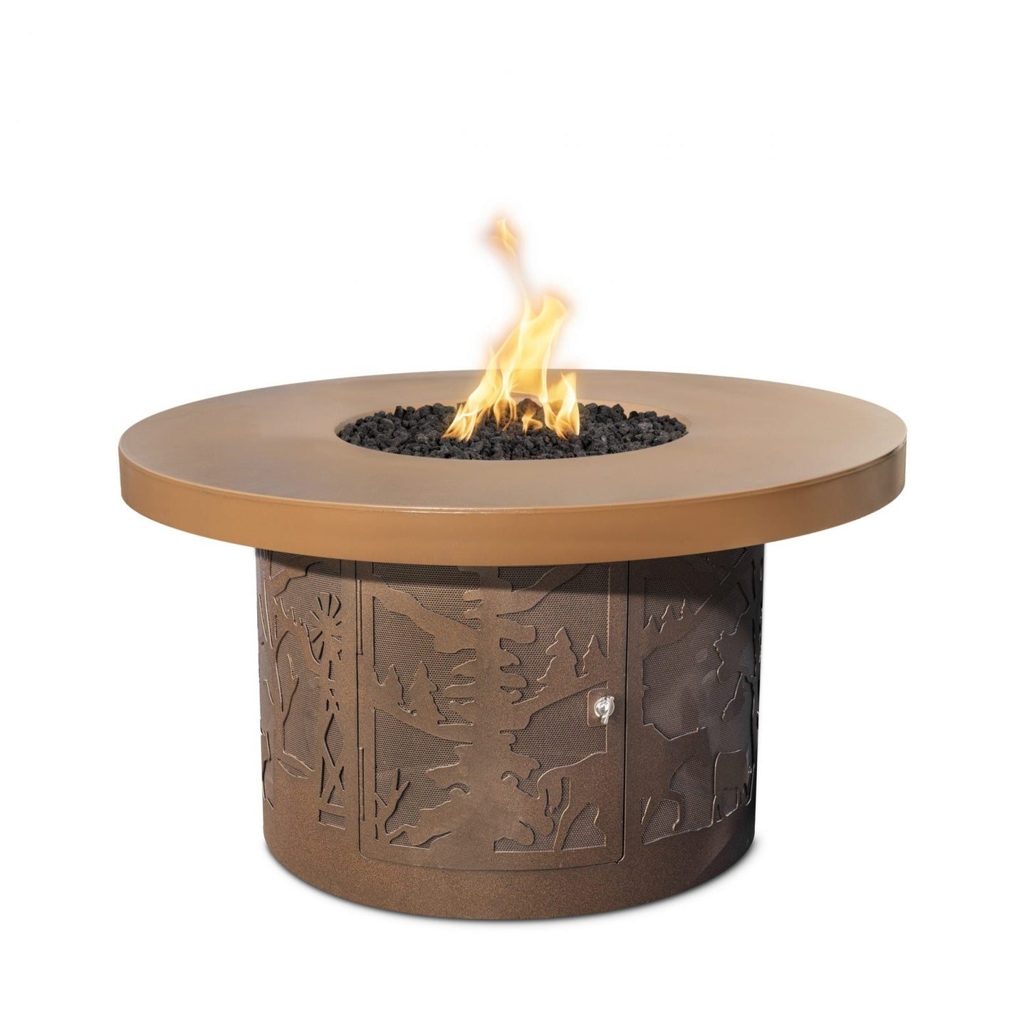 46" Round Outback Fire Pit Ranch Design