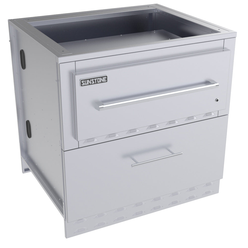 SUNSTONE 34" Sunstone Single Warming Drawer Cabinet